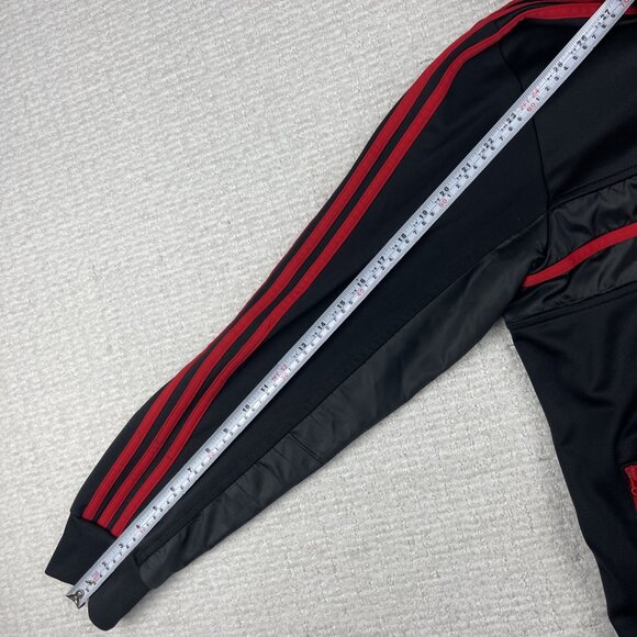 Adidas Ac Milan Full Zip Hoodie Sweatershirt Jersey Soccer Mens XL *Defect, Read - Picture 14 of 16